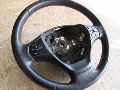 BMW Leather Steering Wheel Multifunction Not Heated 32306854753 F30 320i 328i 330i 335i 340i2